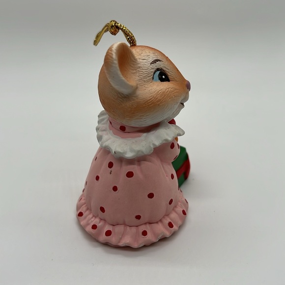 Vintage Mommy Mouse and Baby Mouse Bedtime Musical Christmas Ornament - Picture 4 of 8
